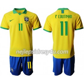 Fotbalový Dres Brazílie P. COUTINHO 11 Dětské Domácí Copa América 2019